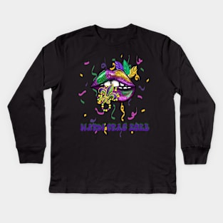 Fleur de lis 2023 Party in Nola Kids Long Sleeve T-Shirt